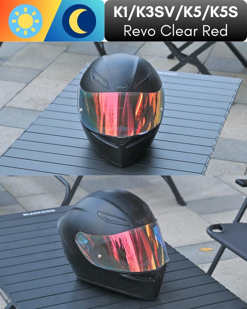 Logto Motorcycle Helmet Visor for K1 K3SV K5 K5-S Visor Helmet Visor Replacement Uv Protection Anti-Scratch, Universal - Image 5